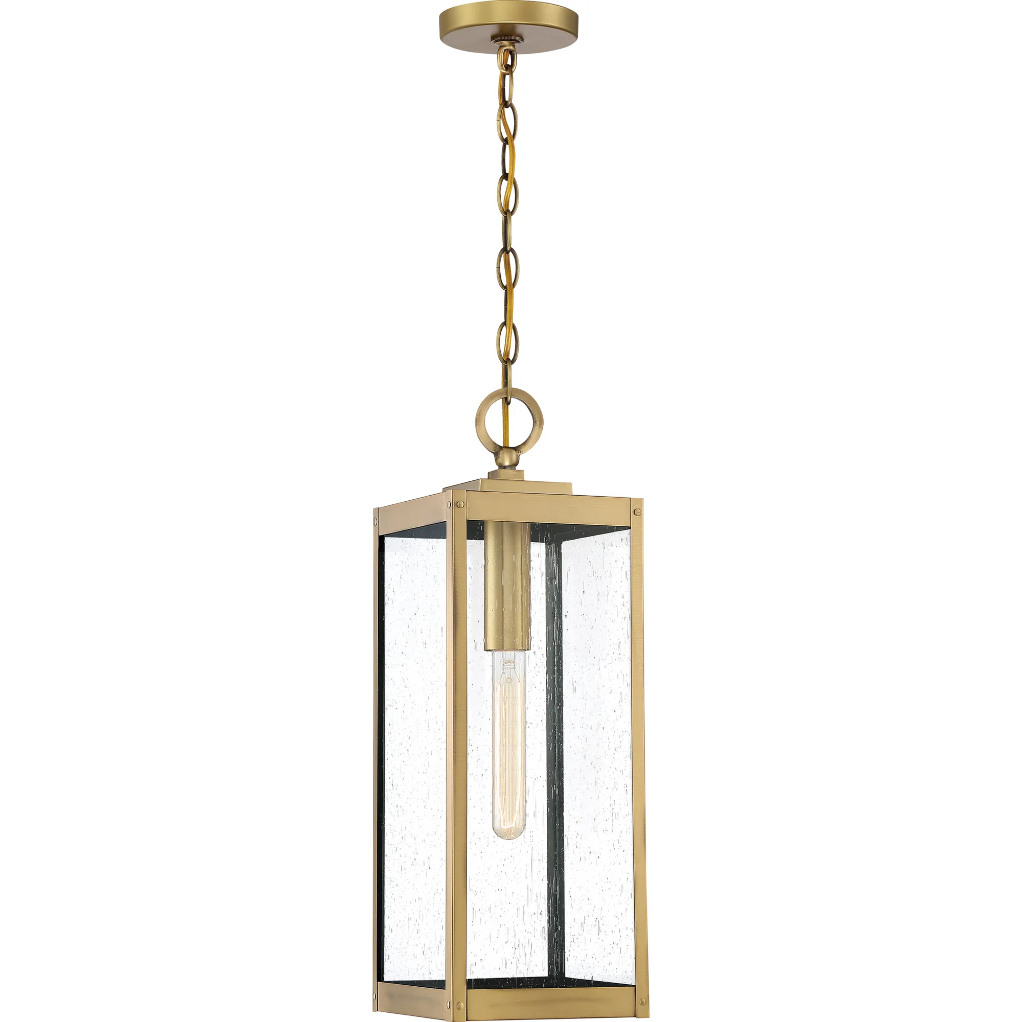 Westover One Light Mini Pendant in Antique Brass