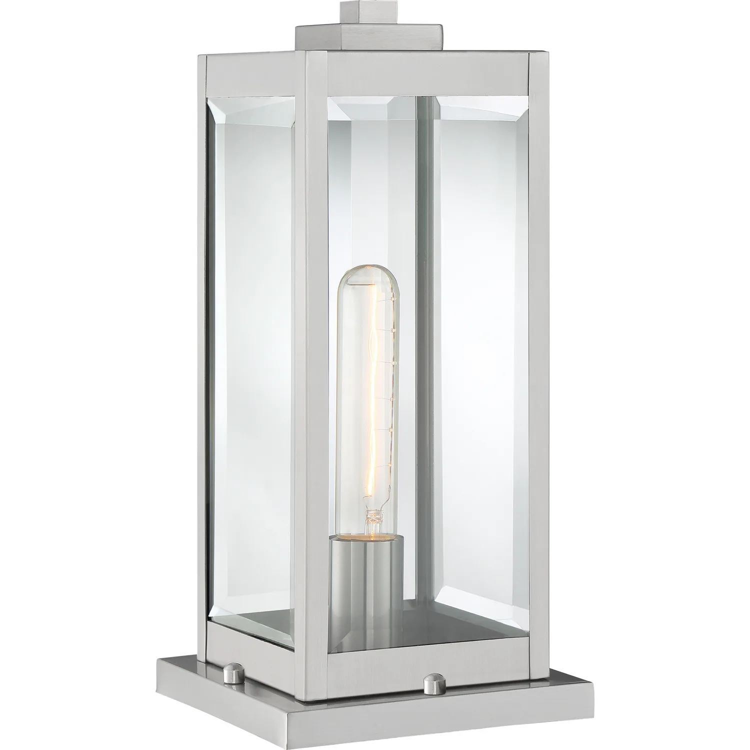 Westover One Light Outdoor Lantern in Stainless Steel