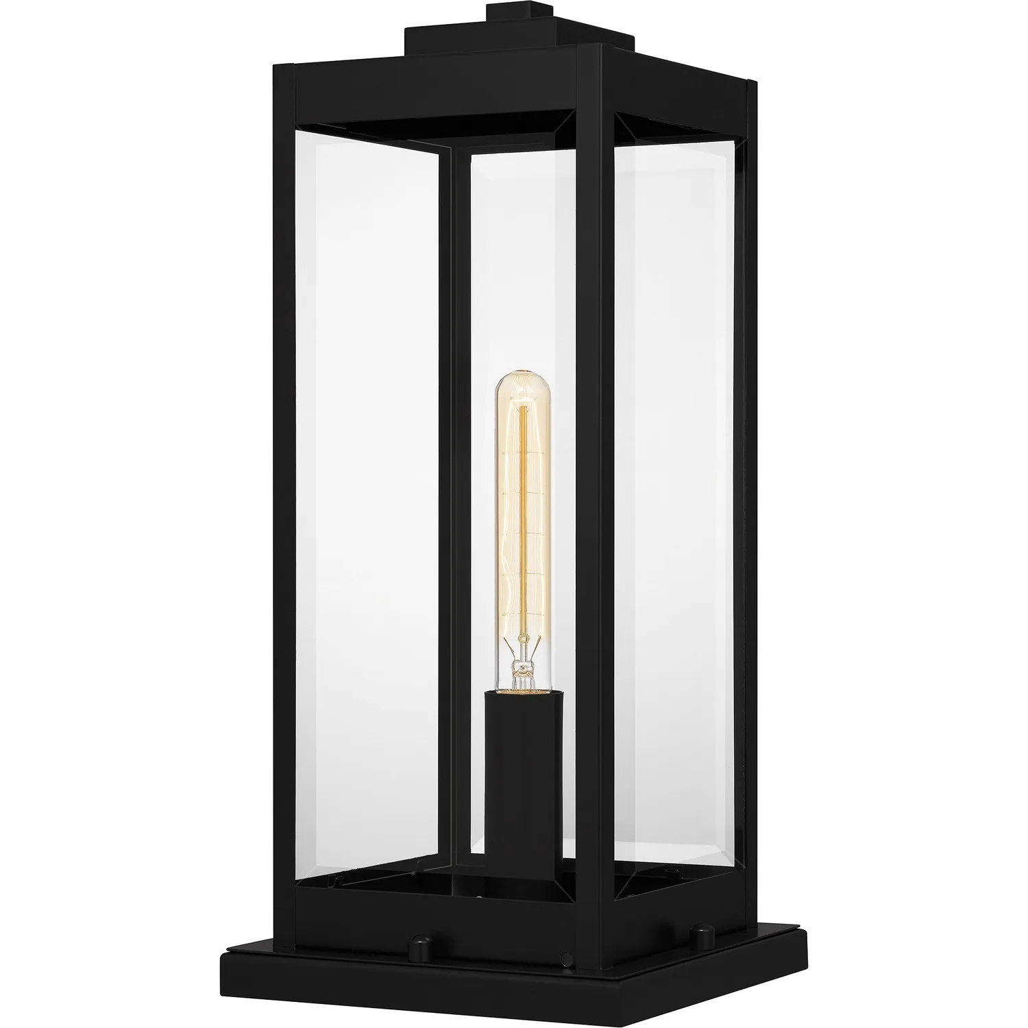 Westover One Light Outdoor Pier Base in Earth Black
