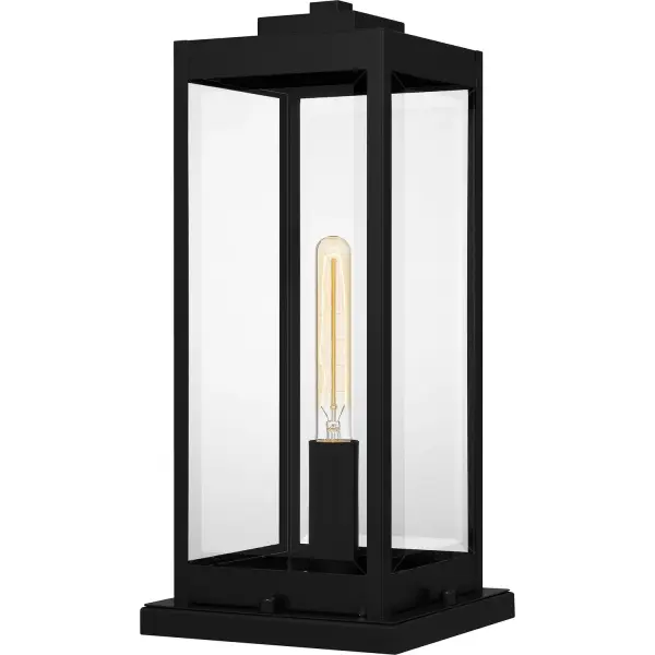 Westover One Light Outdoor Pier Base in Earth Black