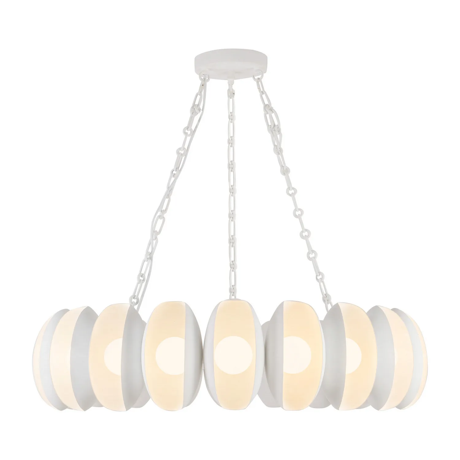 Cortez LED Chandelier in Antique White