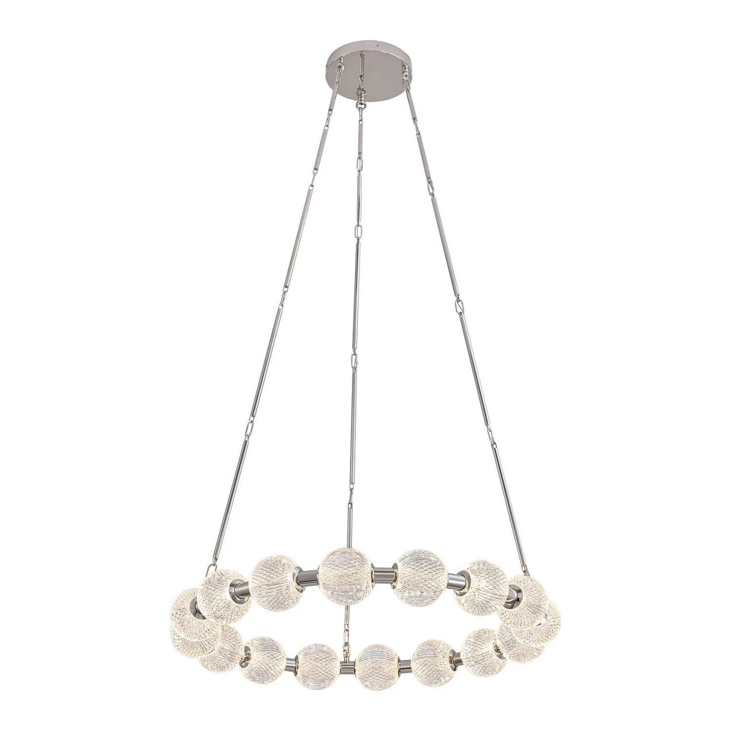 Marni LED Chandelier in Polished Nickel