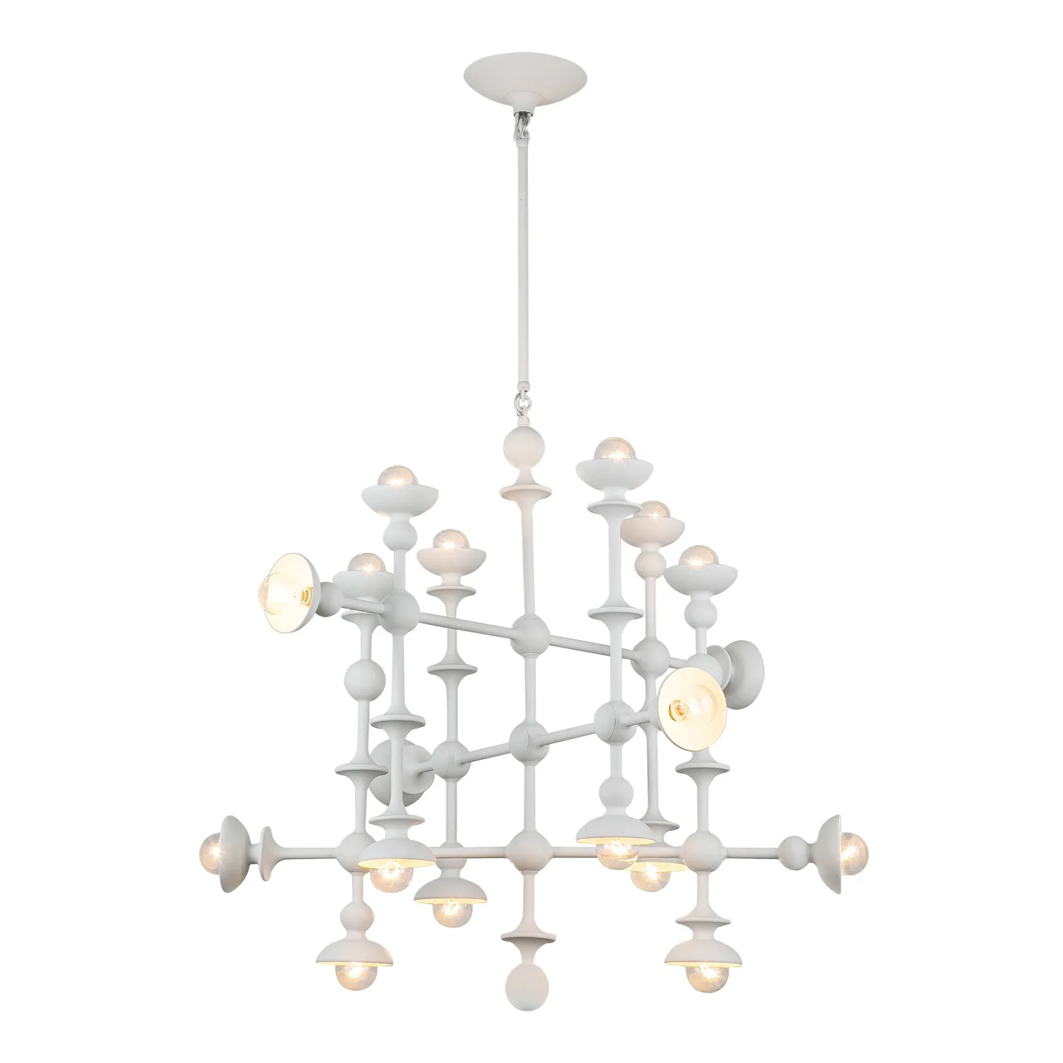Cadence 18 Light Chandelier in Antique White