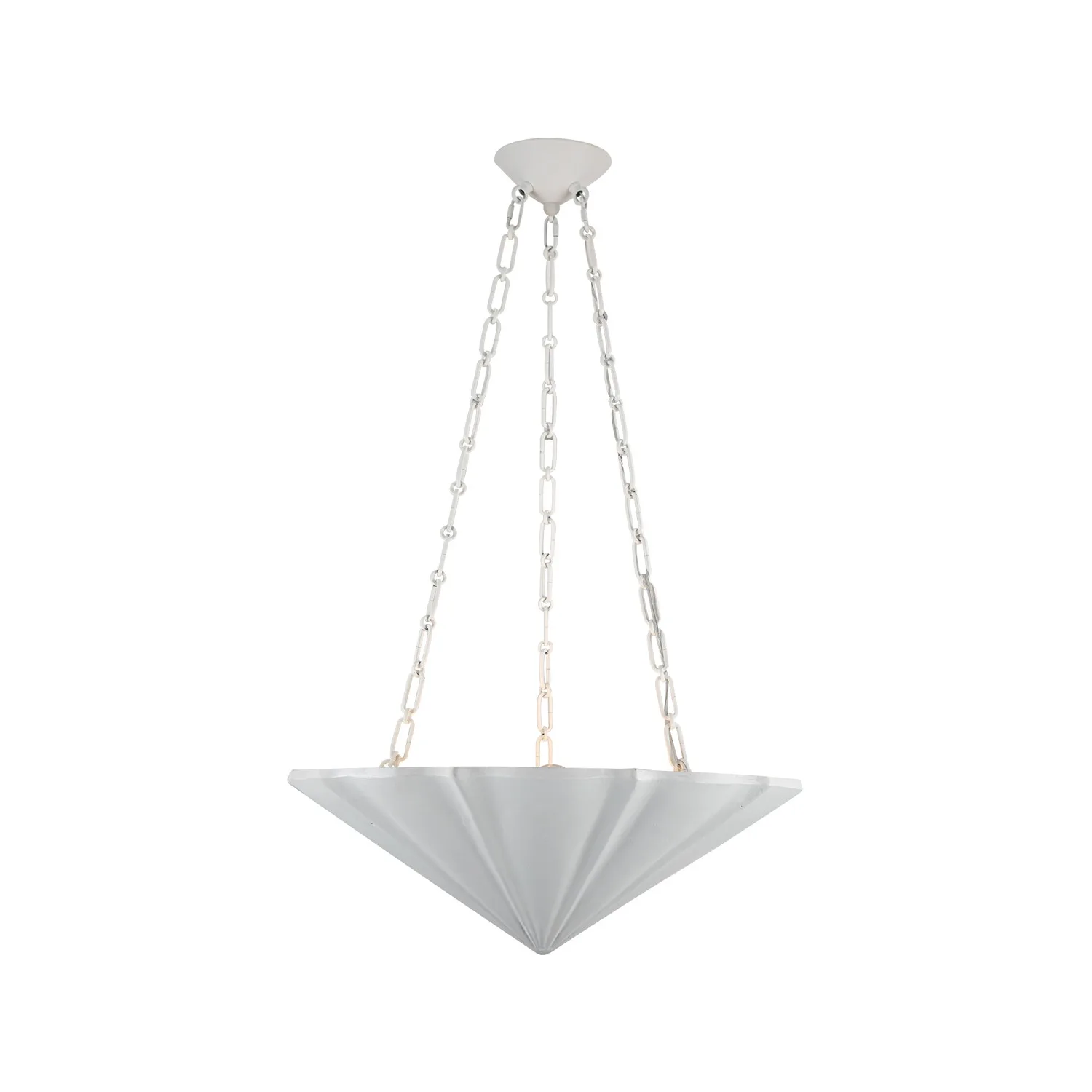 Martine Three Light Chandelier in Antique White