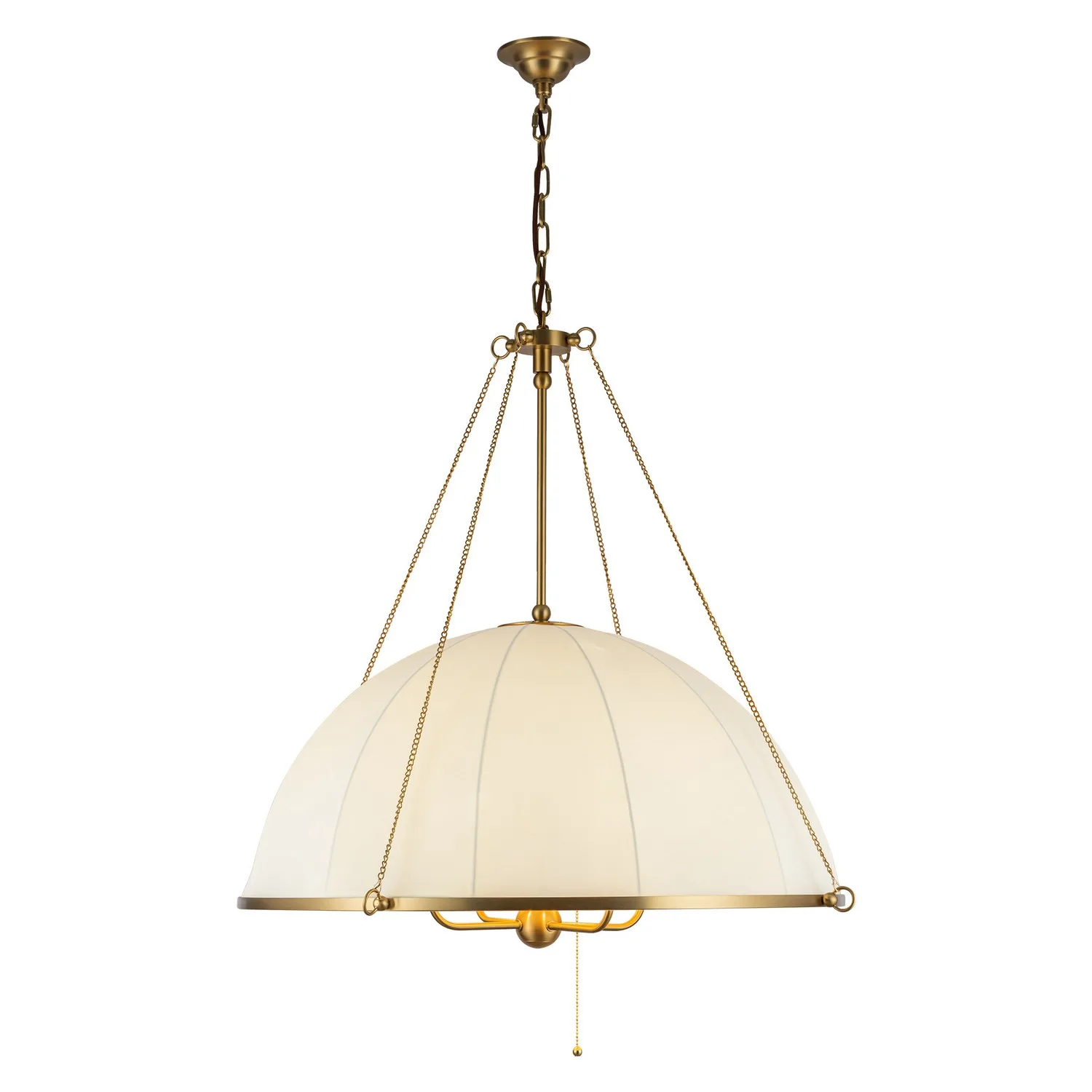 Crosby Four Light Chandelier in Brushed Gold