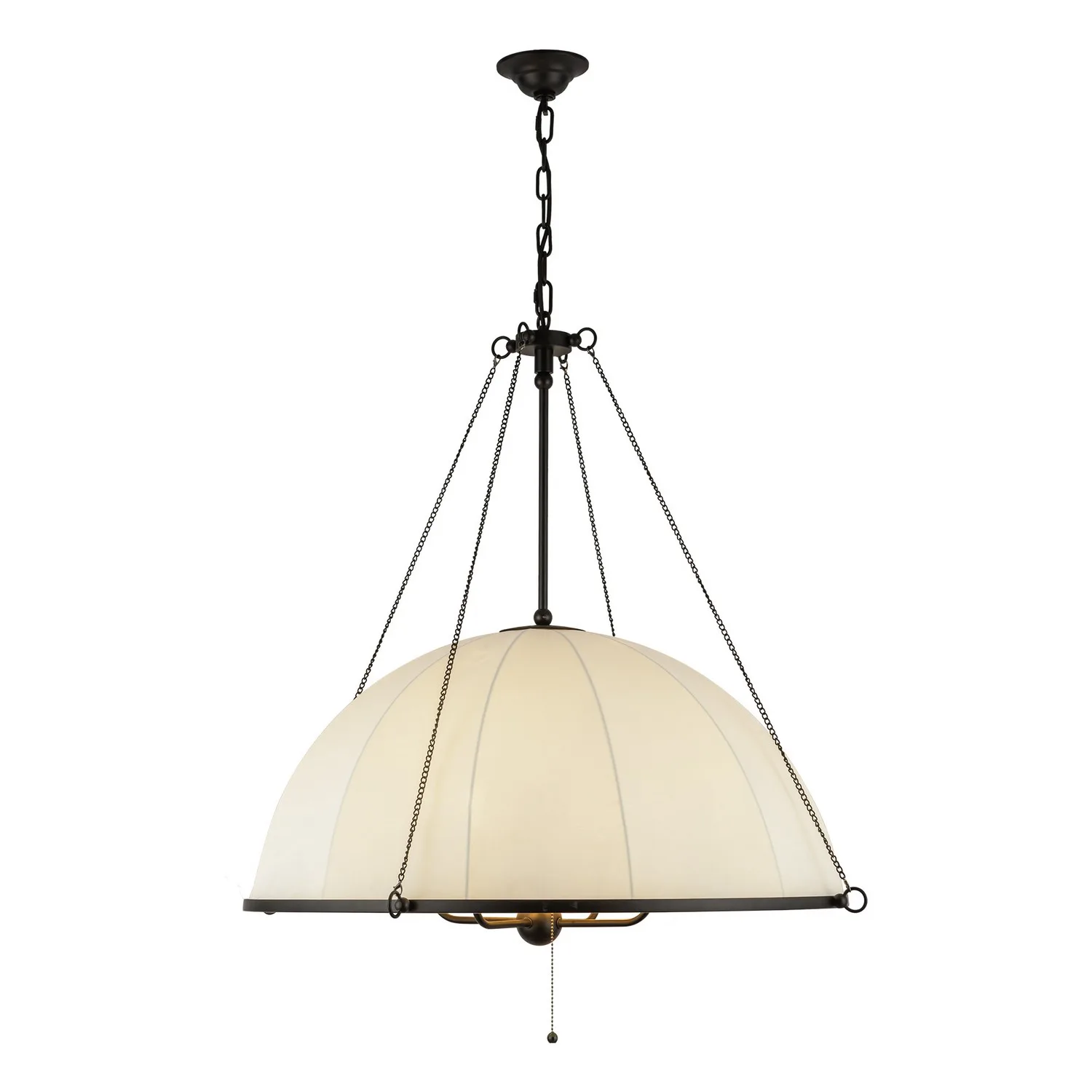 Crosby Four Light Chandelier in Matte Black