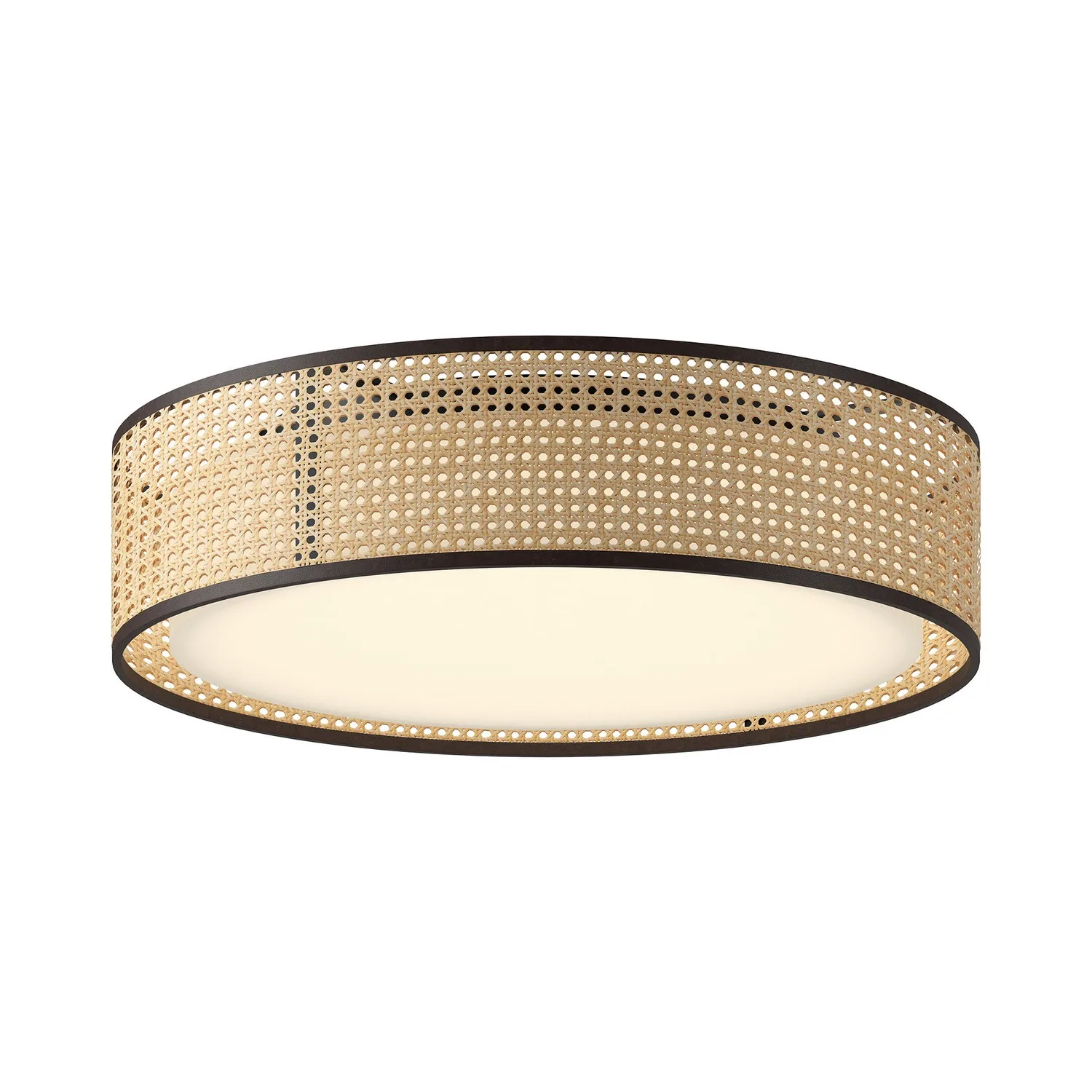 Lyla LED Flush Mount in Rattan