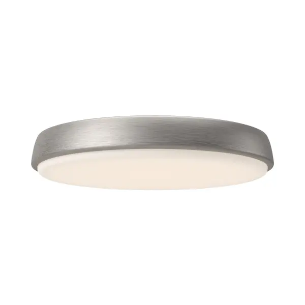 A classic silhouette and minimal details make the Laval Collection perfect for any space. Available in three sizes and three luxe finishes to match your mood, making the design possibilities of this collection endless. Collection: Laval Finish: Brushed Nickel Glass: Frosted Acrylic Diffuser Width: 15.00" Height: 2.38" Length: 15.00" Maximum Wattage: 30.00 W Bulb Type: Module Bulb Base: AC Light Source: LED Light Output: 2550.00 lm Delivered Lumens: 1659.00 lm Color Temperature: 2700 K CRI: 90 Rated Average Life: 50,000 Voltage: 120.00 V Material: Aluminum + Acrylic Country of Origin: China Safety Listing: ETL Safety Rating: Dry Title 24 LED Spec Sheet Instructions