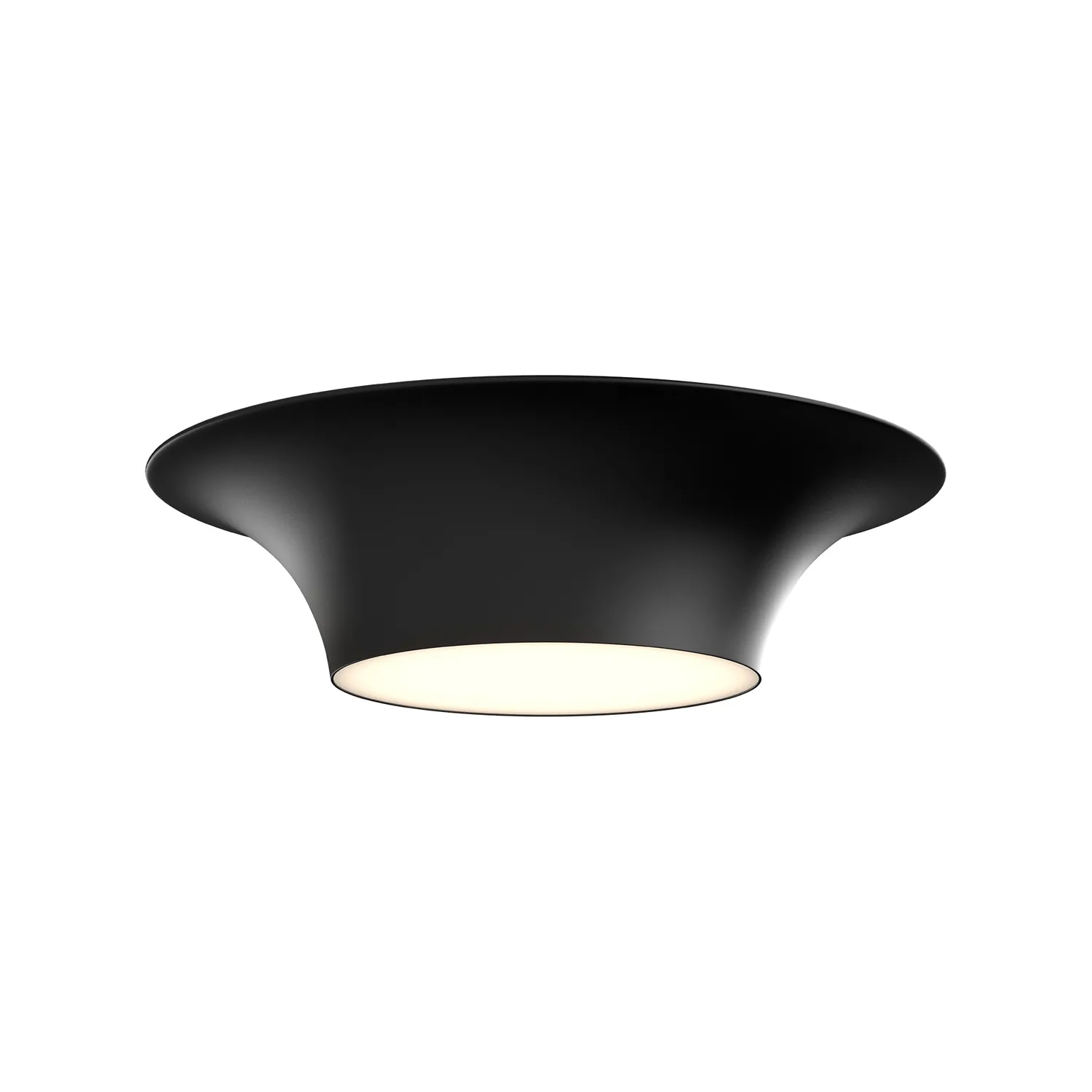 Emiko Two Light Flush Mount in Matte Black