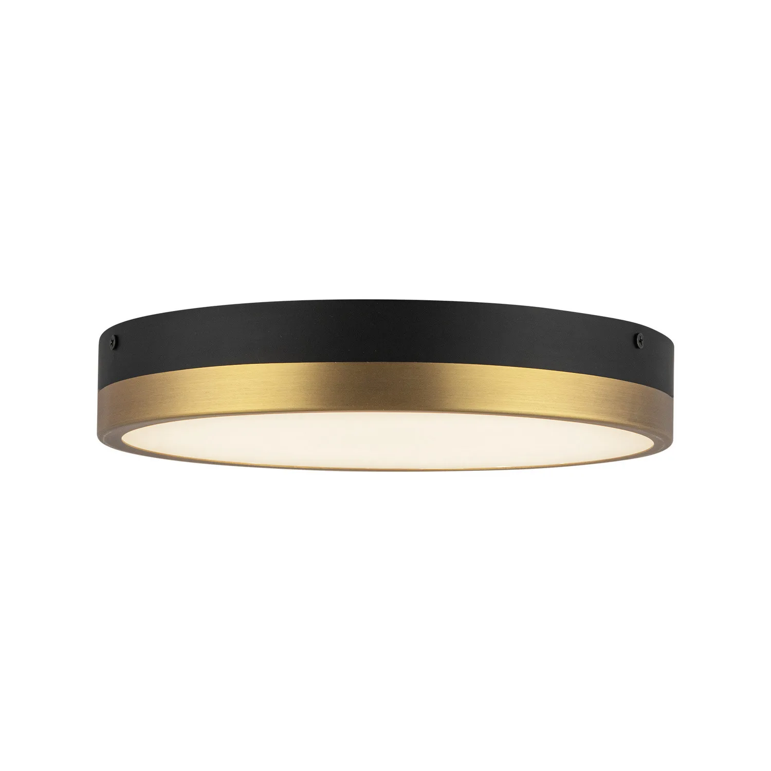 Adelaide LED Flush Mount in Aged Gold/Matte Black