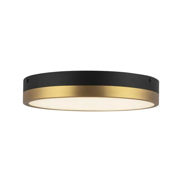 The Adelaide flush-mount collection creates ambiance and elegance wherever is it placed. With a classic circular frame and four finishes to choose from, including two trendy mixed metal options, this collection is sure to be a timeless statement in any space. Collection: Adelaide Finish: Aged Gold/Matte Black Glass: Frosted Glass Width: 11.13" Height: 2.00" Length: 11.13" Maximum Wattage: 24.00 W Bulb Type: Module Bulb Base: AC Light Source: LED Light Output: 2040.00 lm Delivered Lumens: 1164.00 lm Color Temperature: 2700 K CRI: 90 Rated Average Life: 50,000 Voltage: 120.00 V Material: Aluminum + Steel + Glass Country of Origin: China Safety Listing: ETL Safety Rating: Dry Title 24 LED Spec Sheet Instructions
