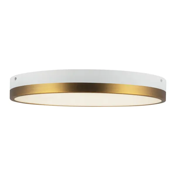 The Adelaide flush-mount collection creates ambiance and elegance wherever is it placed. With a classic circular frame and multiple finishes to choose from, including two trendy mixed metal options, this collection is sure to be a timeless statement in any space. Collection: Adelaide Finish: Aged Gold/White Glass: Frosted Glass Width: 15.00" Height: 2.00" Length: 15.00" Maximum Wattage: 42.00 W Bulb Type: Module Bulb Base: AC Light Source: LED Light Output: 3765.00 lm Delivered Lumens: 1712.00 lm Color Temperature: 2700 K CRI: 90 Rated Average Life: 50,000 Voltage: 120.00 V Material: Aluminum + Steel + Glass Country of Origin: China Safety Listing: ETL Safety Rating: Dry LED Spec Sheet Instructions