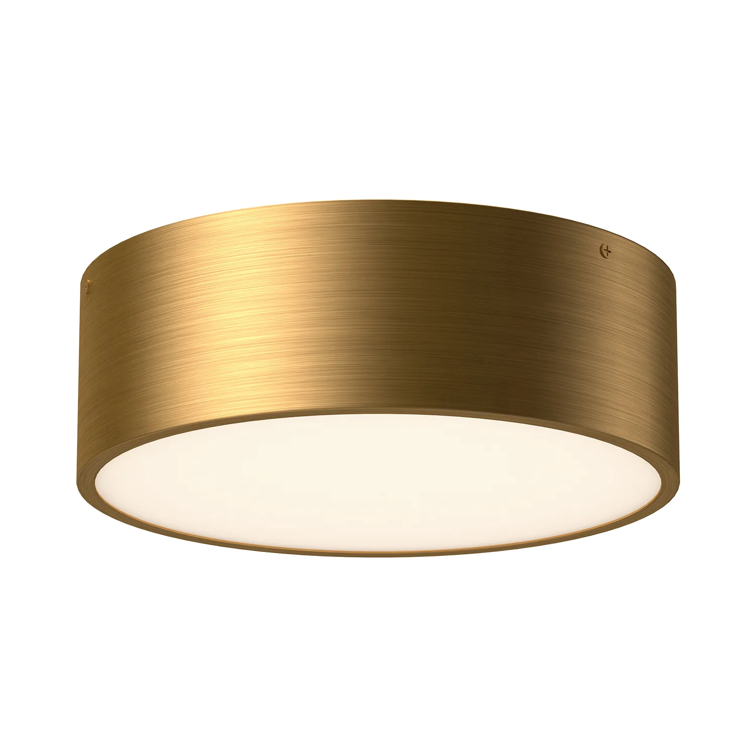 Brisbane Two Light Flush Mount in Aged Gold