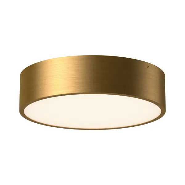 Brisbane is a must-have flush mount with serious style. With a classic circular frame and four finishes to choose from, including two trendy mixed-metal options, this collection is sure to be a timeless statement in any size space. Collection: Brisbane Finish: Aged Gold Glass: Frosted Glass Width: 16.00" Height: 4.13" Length: 16.00" Weight: 7.05 lb Number of Bulbs: 3 Maximum Wattage: 60.00 W Bulb Type: A15 Bulb Base: E26 Voltage: 120.00 V Material: Steel + Glass Country of Origin: China Safety Listing: UL Safety Rating: Dry Manufacturer Warranty: 1 Year Spec Sheet Instructions