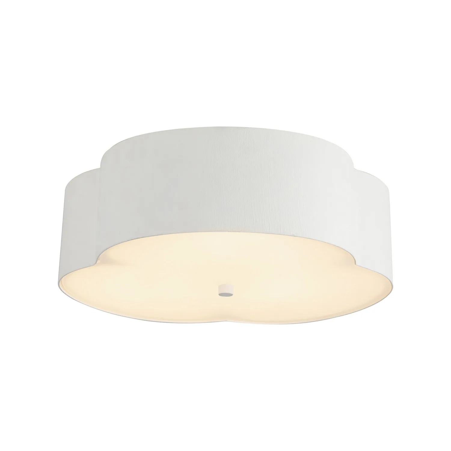 Adella Three Light Flush Mount in Antique White