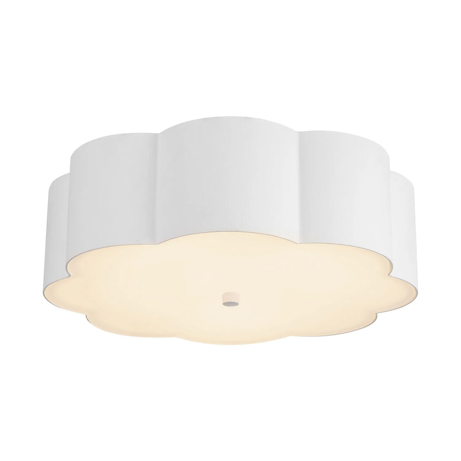 Blossom Three Light Flush Mount in Antique White