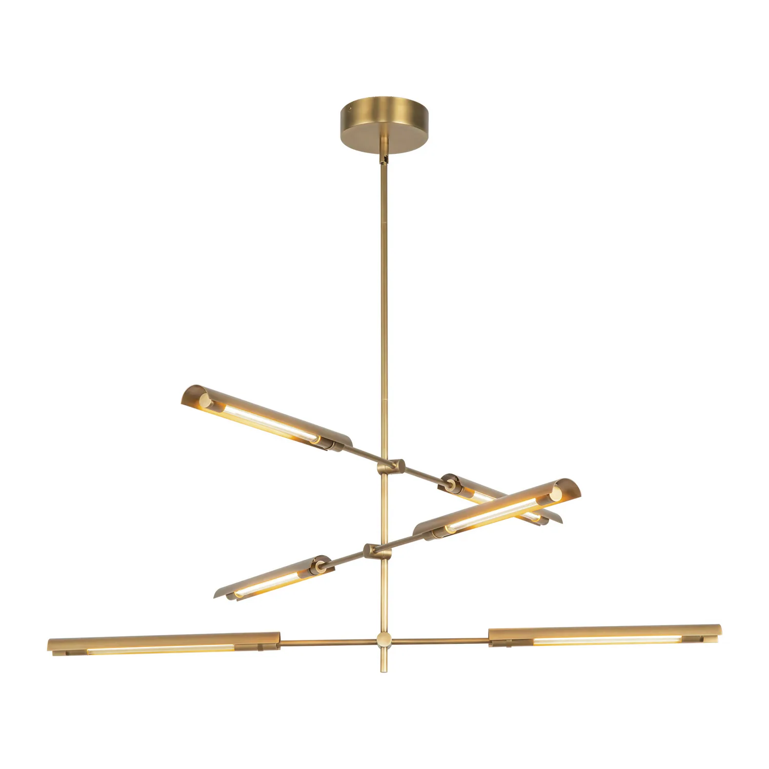 Astrid LED Pendant in Metal Shade/Vintage Brass
