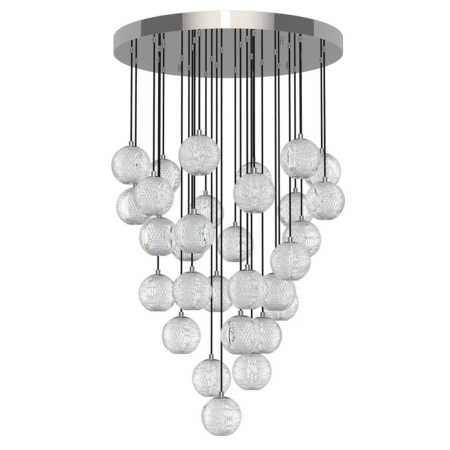 Marni LED Lantern in Polished Nickel