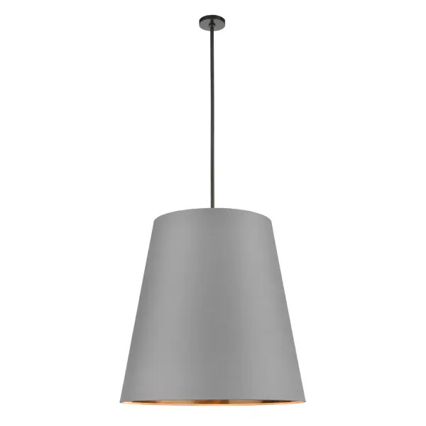 Elegant and softly tapered linen drum shades add a stylish and classic statement to any interior. The Calor collection exhibits a luminous gold interior combined with 100% linen exterior - offered in soft neutral tones of White, Black and Gray. Available in 2 sizes and offered in both Vintage Brass and Urban Bronze finishes. Collection: Calor Sub-Brand: ALORA Finish: Gray Linen Withgold Parchmen/Urban Bronze Glass: Linen Shade Width: 30.00" Height: 30.00" Length: 30.00" Weight: 28.20 lb Wire: 144" Rod: 46" (3x12" + 1x6" + 1x4") Canopy: D4.75" x H0.875" Number of Bulbs: 3 Maximum Wattage: 60.00 W Bulb Type: A19 Bulb Base: E26 Light Source: Incandescent Voltage: 120.00 V Material: Steel + Linen Country of Origin: China Safety Listing: UL Safety Rating: Dry Manufacturer Warranty: 1 Year Spec Sheet Instructions