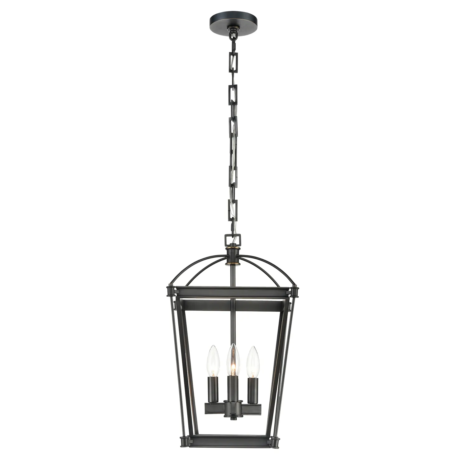 Manor Four Light Foyer Pendant in Urban Bronze