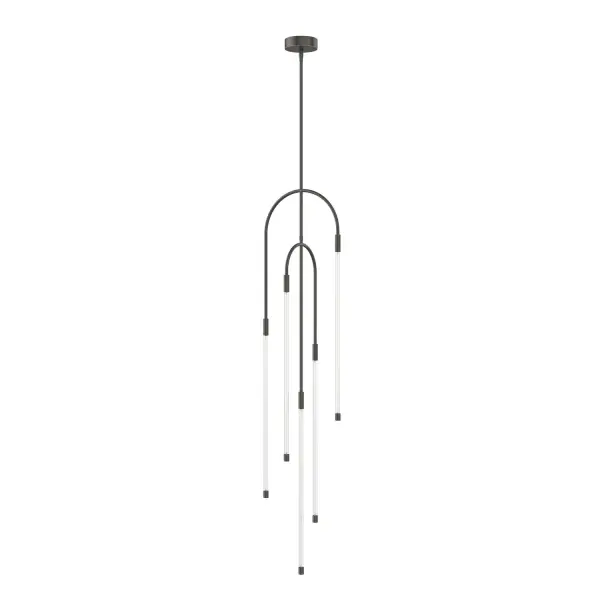 Using the latest LED Filament technology, the Honour Collection creates gorgeous, thin lines of light, suspended in harmony. Inspired by candlelight, this collection is elevated by candlestick shaped glass, lit throughout with the warm filament glow that is so nostalgic. This contemporary candle's suspended arms are posable to create dimension and style that are customized to your liking. Collection: Honour Designer: Ryan Pauly Sub-Brand: ALORA Finish: Urban Bronze Glass: Clear Glass Width: 0.88" Height: 56.00" Length: 12.88" Wire: 144" Rod: 46" (3x12" + 1x6" + 1x4") Canopy: D6" x H1.875" Maximum Wattage: 40.00 W Bulb Type: LED Bulb Base: Filament Light Source: LED Light Output: 4800.00 lm Delivered Lumens: 4505.00 lm Color Temperature: 2700 K CRI: 90 Rated Average Life: 50,000 Voltage: 120.00 V Material: Steel + Glass Country of Origin: China Safety Listing: ETL Safety Rating: Dry LED Manufacturer Warranty: 5 Years Spec Sheet Instructions