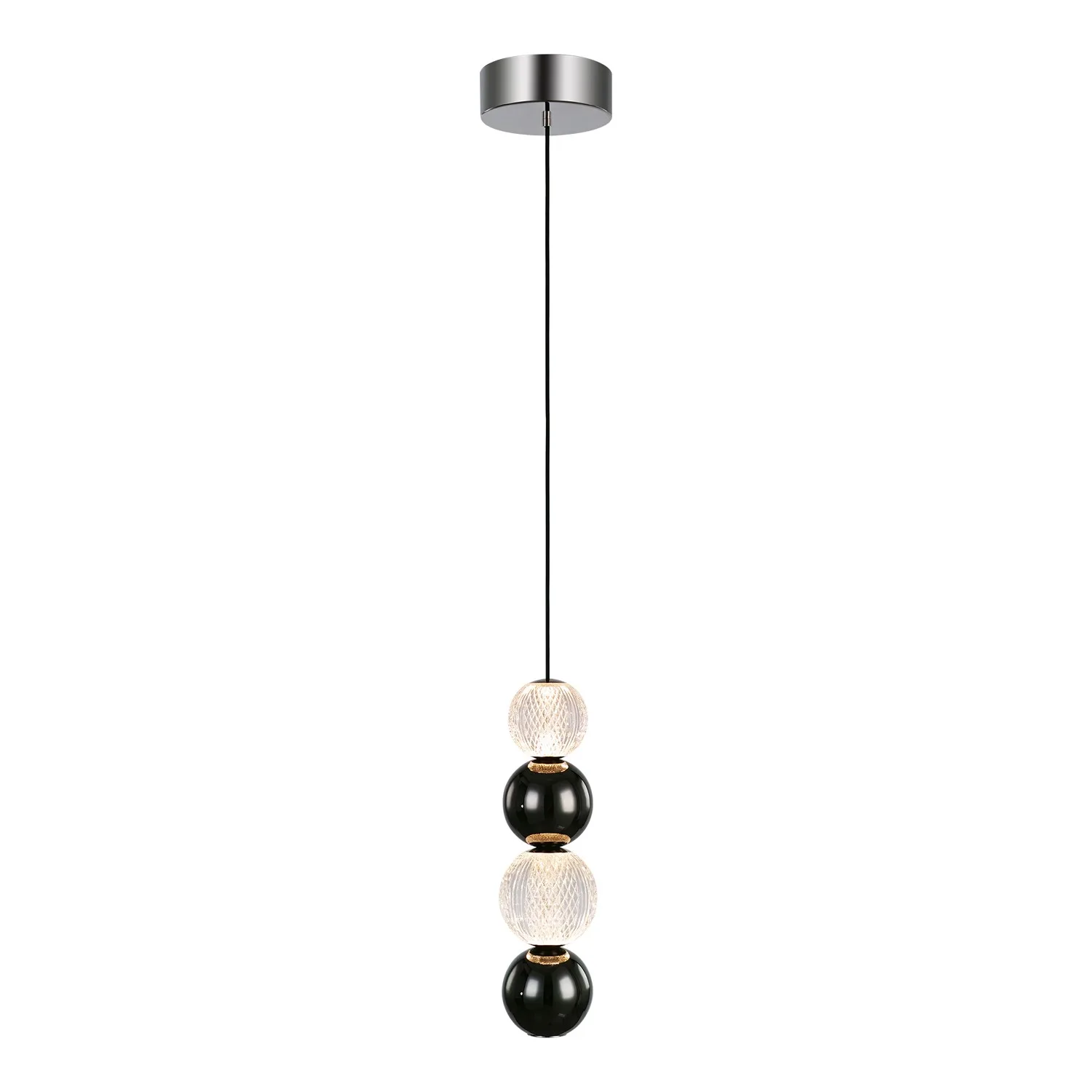 Onyx LED Pendant in Polished Nickel