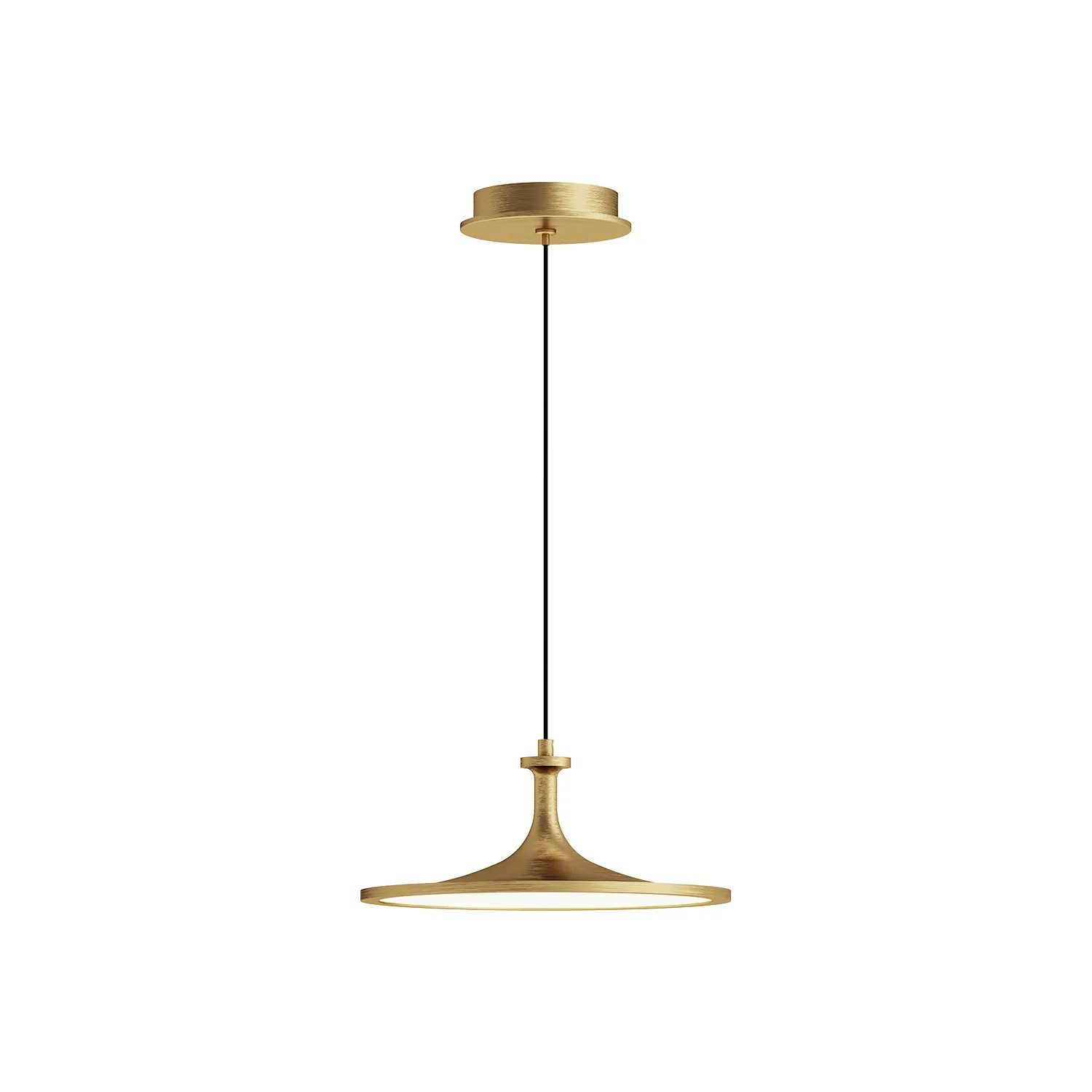 Issa LED Pendant in Brushed Gold