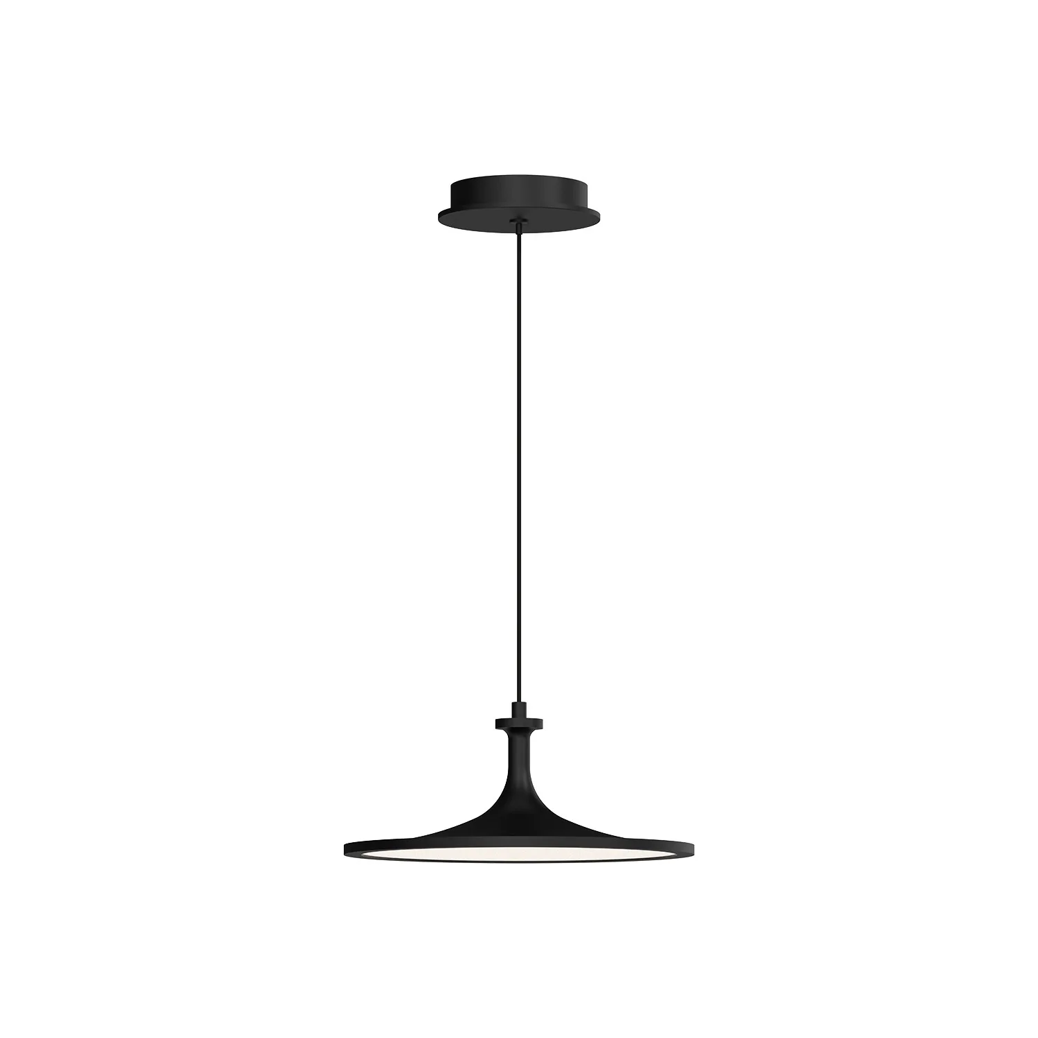 Issa LED Pendant in Matte Black