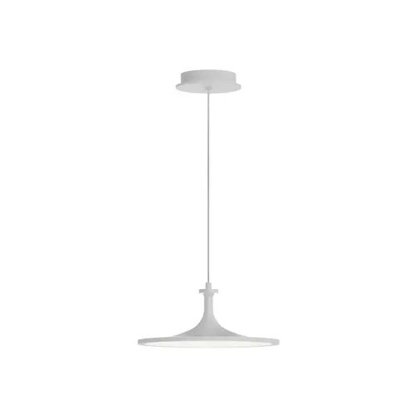 Inspired by 1960s' pottery forms, the Issa combines simple shapes with artistic flair. Simplicity is the key to timeless design, and Issa truly embodies simple yet elegant style. Simple curves and sloping details make this collection a standout in any space. Available in three stunning finishes to match the mood of your space. Collection: Issa Designer: Alan Pepin Finish: White Glass: Frosted Acrylic Diffuser Width: 12.00" Height: 5.25" Length: 12.00" Wire: 72" Clear Canopy: D5.625" x H1.25" Maximum Wattage: 20.00 W Bulb Type: LED Light Source: LED Light Output: 1900.00 lm Delivered Lumens: 1575.00 lm Color Temperature: 3000 K CRI: 90 Rated Average Life: 50,000 Voltage: 120.00 V Material: Aluminum + Acrylic Country of Origin: China Safety Listing: ETL Safety Rating: Dry Title 24 LED Manufacturer Warranty: 5 Years Spec Sheet Instructions