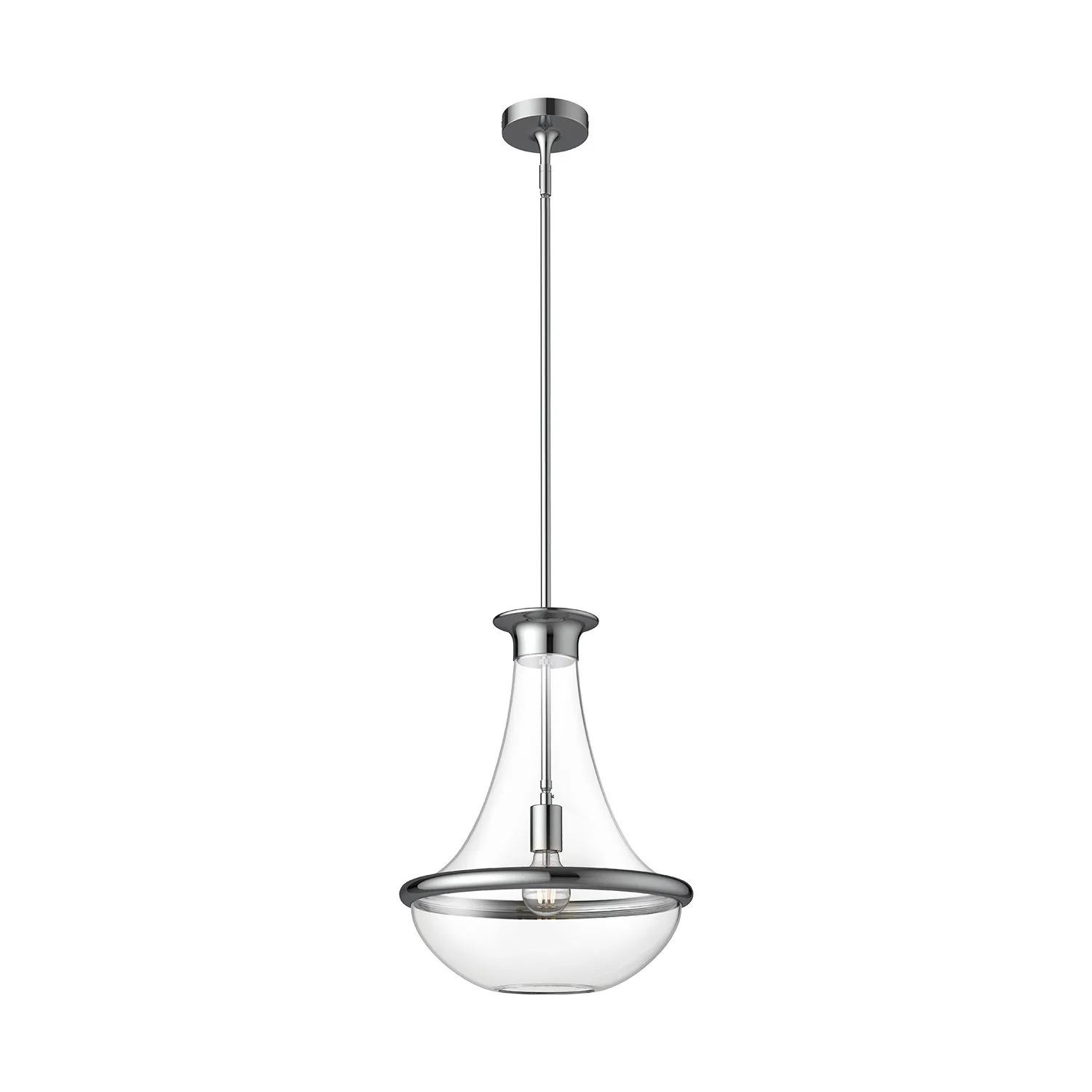 Marcel One Light Pendant in Chrome
