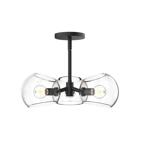Art meets lighting in the upbeat Willow collection. Willow features two metal finishes and four glass finishes to mix and match, including our unique Copper and Smoked Solid glass options. How will you customize this collection to perfectly match the mood of your home? The possibilities are endless! Collection: Willow Designer: Ryan Pauly Finish: Clear Glass/Matte Black Glass: Clear Glass Width: 16.00" Height: 5.00" Length: 16.00" Weight: 5.53 lb Wire: 60" Rod: 46" (3x12" + 1x6" + 1x4") Canopy: D4.75" x H0.625" Number of Bulbs: 3 Maximum Wattage: 60.00 W Bulb Type: G Bulb Base: E12 Voltage: 120.00 V Material: Steel + Glass Country of Origin: China Safety Listing: UL Safety Rating: Dry Manufacturer Warranty: 1 Year Spec Sheet Instructions