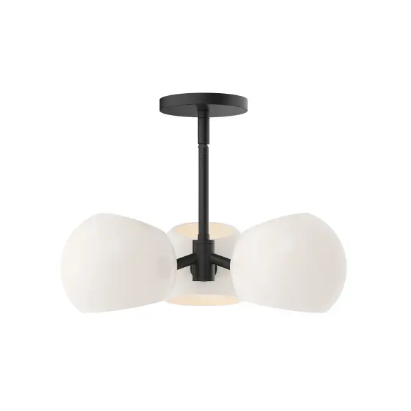 Art meets lighting in the upbeat Willow collection. Willow features two metal finishes and four glass finishes to mix and match, including our unique Copper and Smoked Solid glass options. How will you customize this collection to perfectly match the mood of your home? The possibilities are endless! Collection: Willow Designer: Ryan Pauly Finish: Matte Black/Opal Matte Glass Glass: Matte Opal Glass Width: 16.00" Height: 5.00" Length: 16.00" Weight: 5.53 lb Wire: 60" Rod: 46" (3x12" + 1x6" + 1x4") Canopy: D4.75" x H0.625" Number of Bulbs: 3 Maximum Wattage: 60.00 W Bulb Type: G Bulb Base: E12 Voltage: 120.00 V Material: Steel + Glass Country of Origin: China Safety Listing: UL Safety Rating: Dry Manufacturer Warranty: 1 Year Spec Sheet Instructions