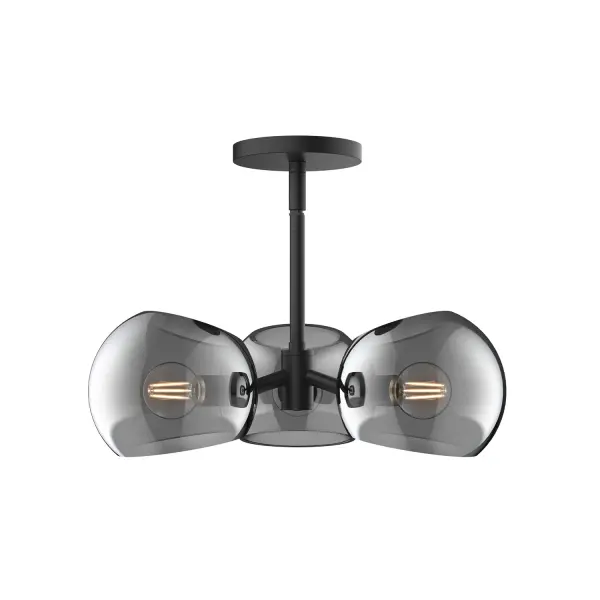 Art meets lighting in the upbeat Willow collection. Willow features two metal finishes and four glass finishes to mix and match, including our unique Copper and Smoked Solid glass options. How will you customize this collection to perfectly match the mood of your home? The possibilities are endless! Collection: Willow Designer: Ryan Pauly Finish: Matte Black/Smoked Solid Glass Glass: Smoked Glass Width: 16.00" Height: 5.00" Length: 16.00" Weight: 5.53 lb Wire: 60" Rod: 46" (3x12" + 1x6" + 1x4") Canopy: D4.75" x H0.625" Number of Bulbs: 3 Maximum Wattage: 60.00 W Bulb Type: G Bulb Base: E12 Voltage: 120.00 V Material: Steel + Glass Country of Origin: China Safety Listing: UL Safety Rating: Dry Manufacturer Warranty: 1 Year Spec Sheet Instructions