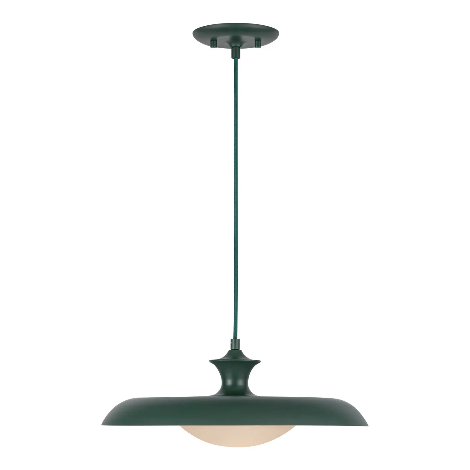 Minori One Light Pendant in Pine Green