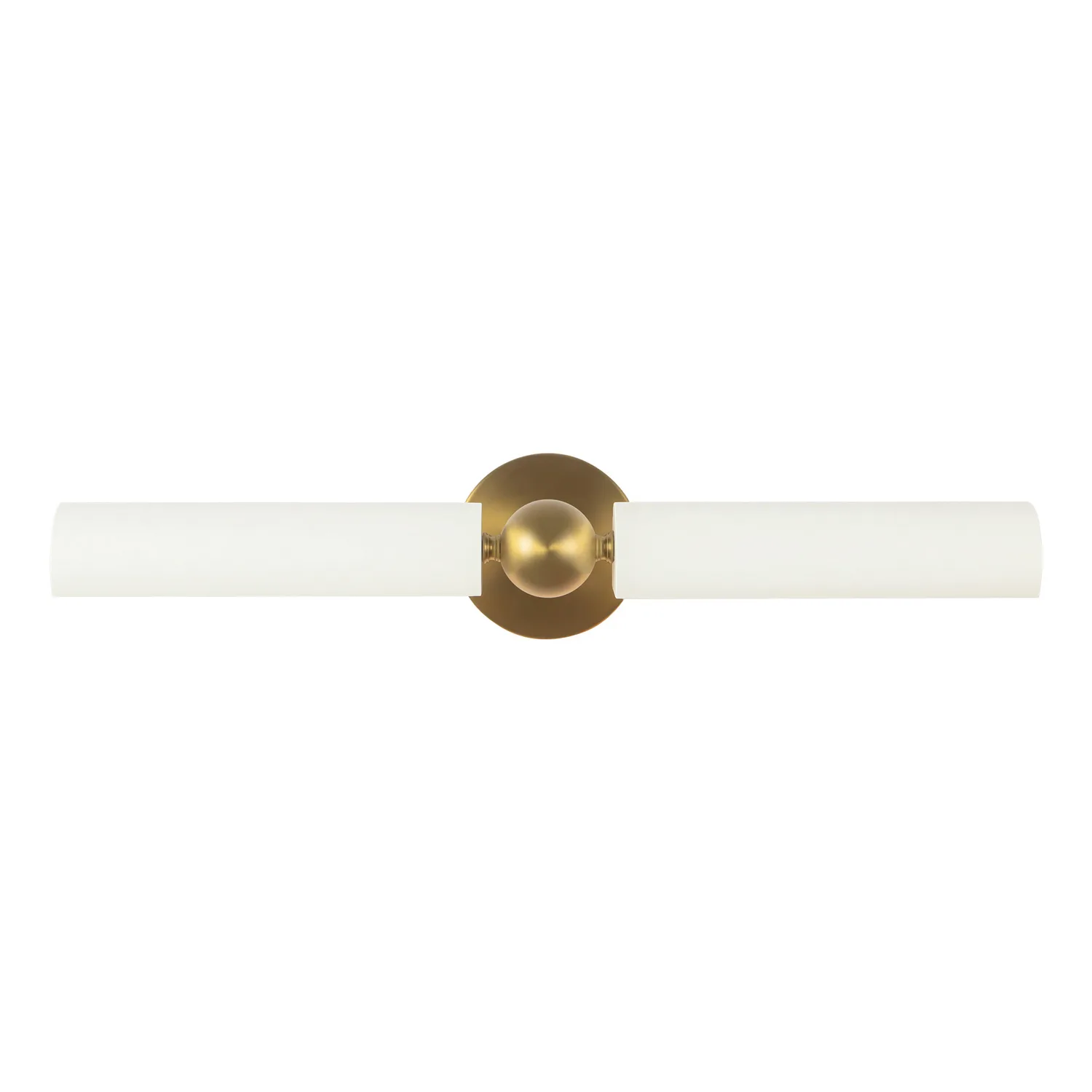 Cole Two Light Picture Light in Brushed Gold/White
