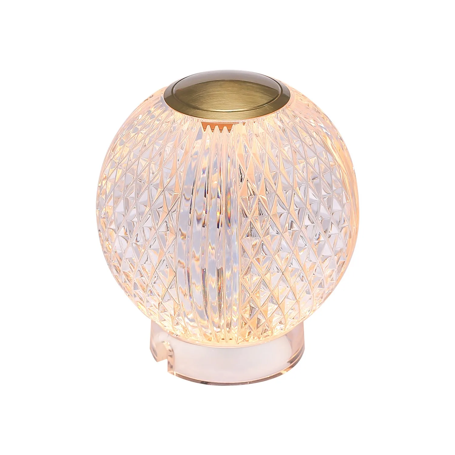 Marni LED Table Lamp in Natural Brass