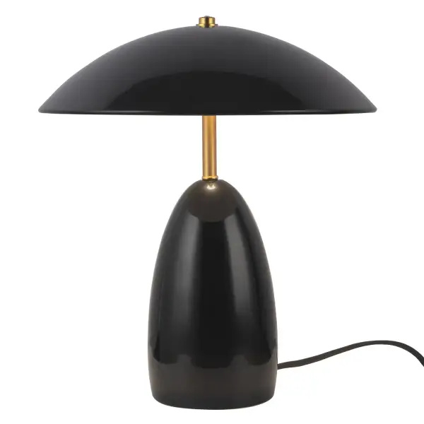 The Poppy table lamp is a true showstopper! With its vibrant colors, it's like a burst of sunshine in your room. It's simple yet elegant, and it'll add a pop of style to any space. Plus, it's super versatile, so you can use it in any room you like. Collection: Poppy Designer: Haejung Ro Finish: Glossy Black Width: 12.00" Height: 13.88" Length: 12.00" Weight: 5.40 lb Wire: 72" Color Matching Braided Canopy: D4.75" x H7.875" Maximum Wattage: 8.00 W Light Source: LED Light Output: 840.00 lm Delivered Lumens: 668.00 lm Color Temperature: 3000 K CRI: 90 Rated Average Life: 50,000 Voltage: 120.00 V Material: Aluminum + Steel Country of Origin: China Safety Listing: ETL Safety Rating: Dry LED Spec Sheet Instructions