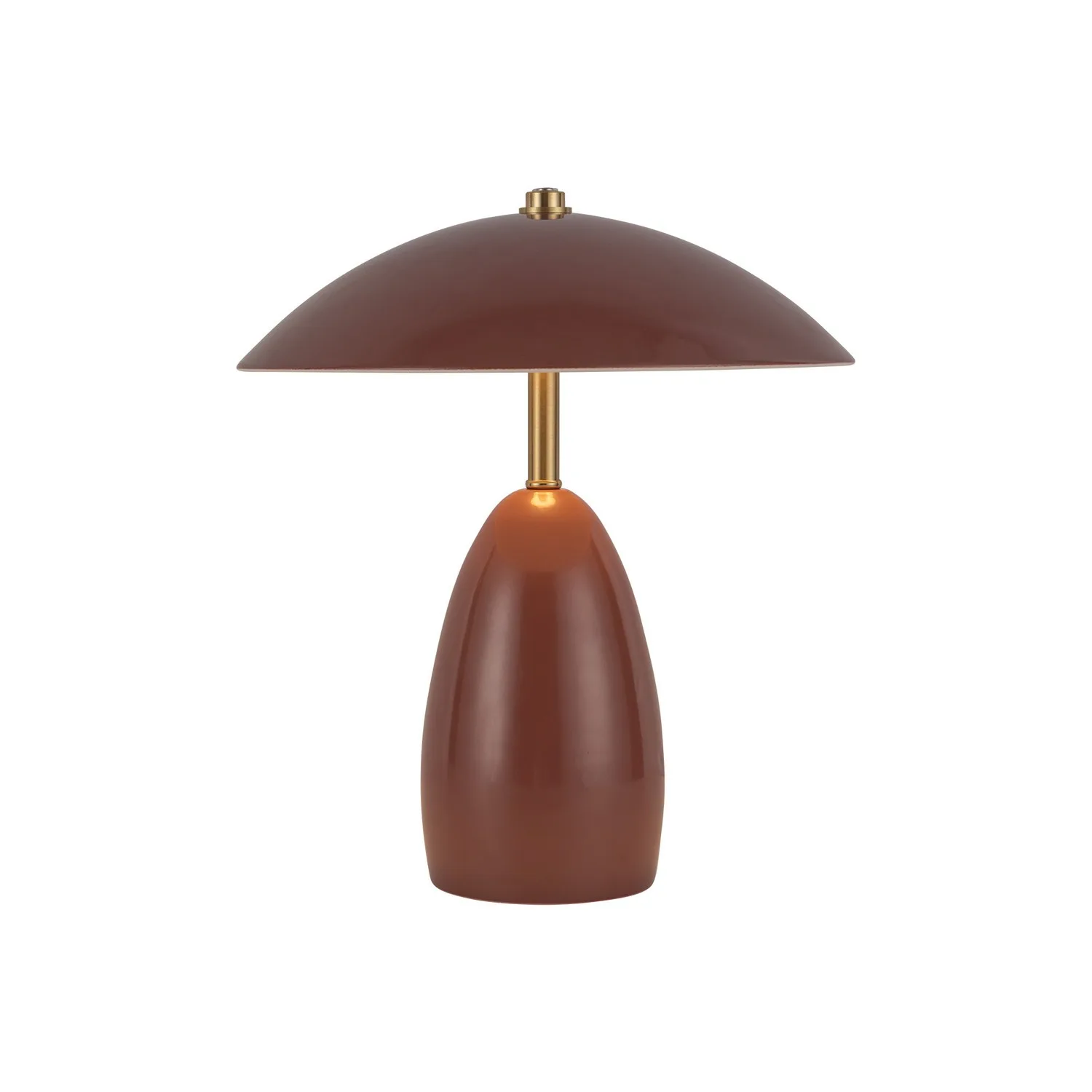Poppy LED Table Lamp in Burgundy