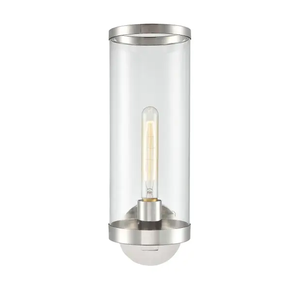 Revolve II inherits the classic and elegant details of our Revolve collection paired with a modern adaptation. Dramatic oversized clear glass shades gather against an impressive fixture body, resulting in a truly note-worthy design. Offered in multiple stunning finishes. Collection: Revolve II Sub-Brand: ALORA Finish: Clear Glass/Polished Nickel Glass: Clear Glass Width: 5.63" Height: 16.75" Weight: 5.00 lb Extension from Wall: 7.13" Canopy: D4.75" x E0.875" Number of Bulbs: 1 Maximum Wattage: 60.00 W Bulb Type: T Bulb Base: E26 Light Source: Incandescent Voltage: 120.00 V Material: Steel + Glass Country of Origin: China Safety Listing: UL Safety Rating: Damp Manufacturer Warranty: 1 Year Spec Sheet Instructions