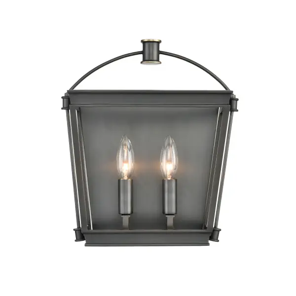 A distinguished and stately collection that will add an exquisite touch to your space. With old English estates as the inspiration the solid architectural lines of the Manor collection are paired with thoughtful finishing details and 100% solid Brass materials. Offered in multiple finishes. Collection: Manor Sub-Brand: ALORA Finish: Urban Bronze Width: 12.00" Height: 13.75" Weight: 8.00 lb Extension from Wall: 6.75" Canopy: 10.1`` W x 10`` H X 0.8`` E Number of Bulbs: 2 Maximum Wattage: 60.00 W Bulb Type: Candelabra Bulb Base: E12 Candelabra Light Source: Incandescent Voltage: 120.00 V Material: Steel Country of Origin: China Safety Listing: UL Safety Rating: Damp Manufacturer Warranty: 1 Year Spec Sheet Instructions