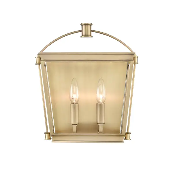 A distinguished and stately collection that will add an exquisite touch to your space. With old English estates as the inspiration the solid architectural lines of the Manor collection are paired with thoughtful finishing details and 100% solid Brass materials. Offered in multiple finishes. Collection: Manor Sub-Brand: ALORA Finish: Vintage Brass Width: 12.00" Height: 13.75" Weight: 8.00 lb Extension from Wall: 6.75" Canopy: 10.1`` W x 10`` H X 0.8`` E Number of Bulbs: 2 Maximum Wattage: 60.00 W Bulb Type: Candelabra Bulb Base: E12 Candelabra Light Source: Incandescent Voltage: 120.00 V Material: Steel Country of Origin: China Safety Listing: UL Safety Rating: Damp Manufacturer Warranty: 1 Year Spec Sheet Instructions