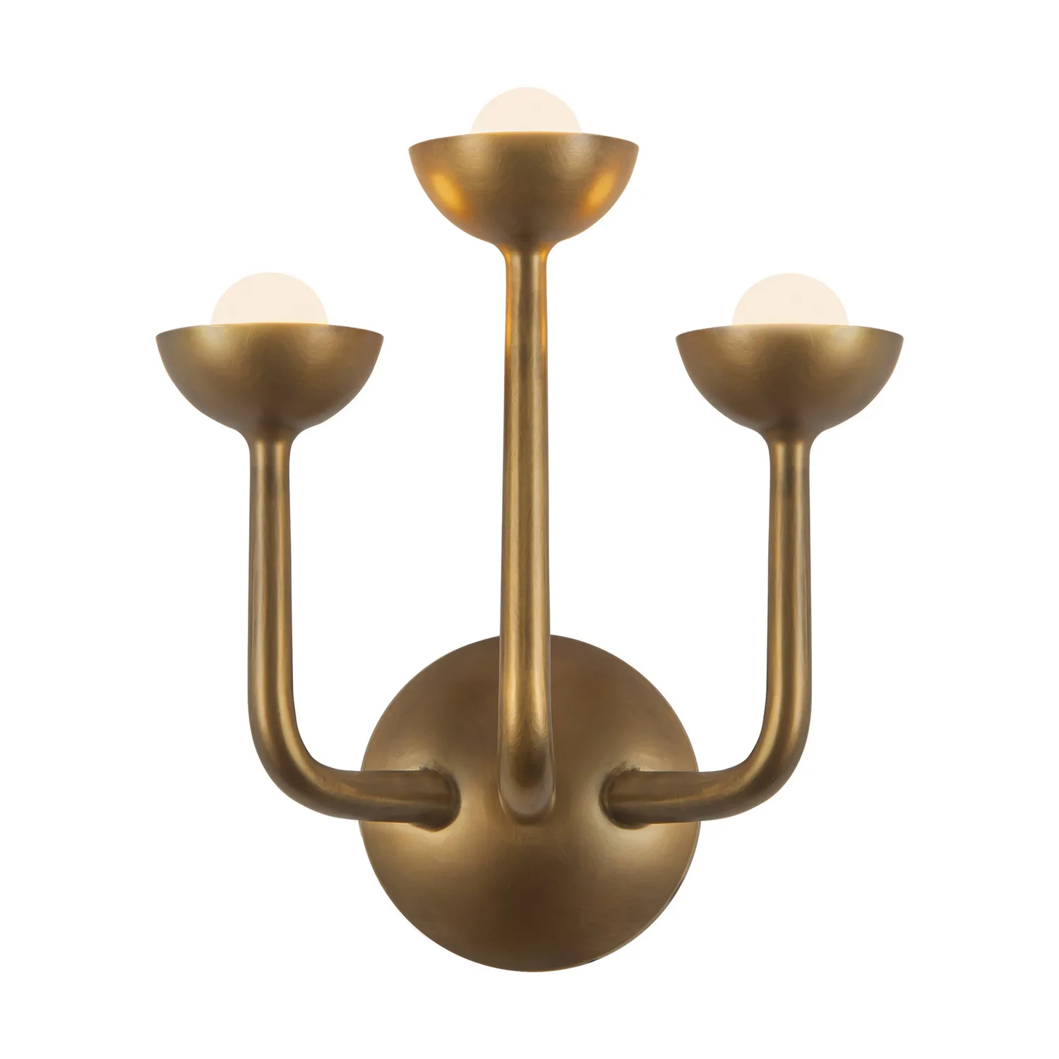 Spade LED Bathroom Vanity in Vintage Brass