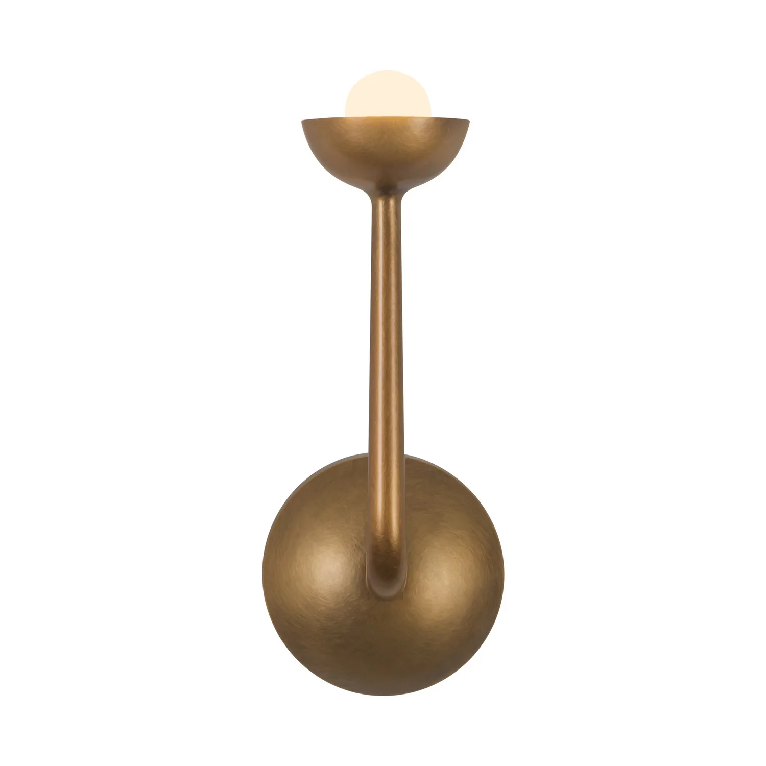 Spade LED Bathroom Vanity in Vintage Brass