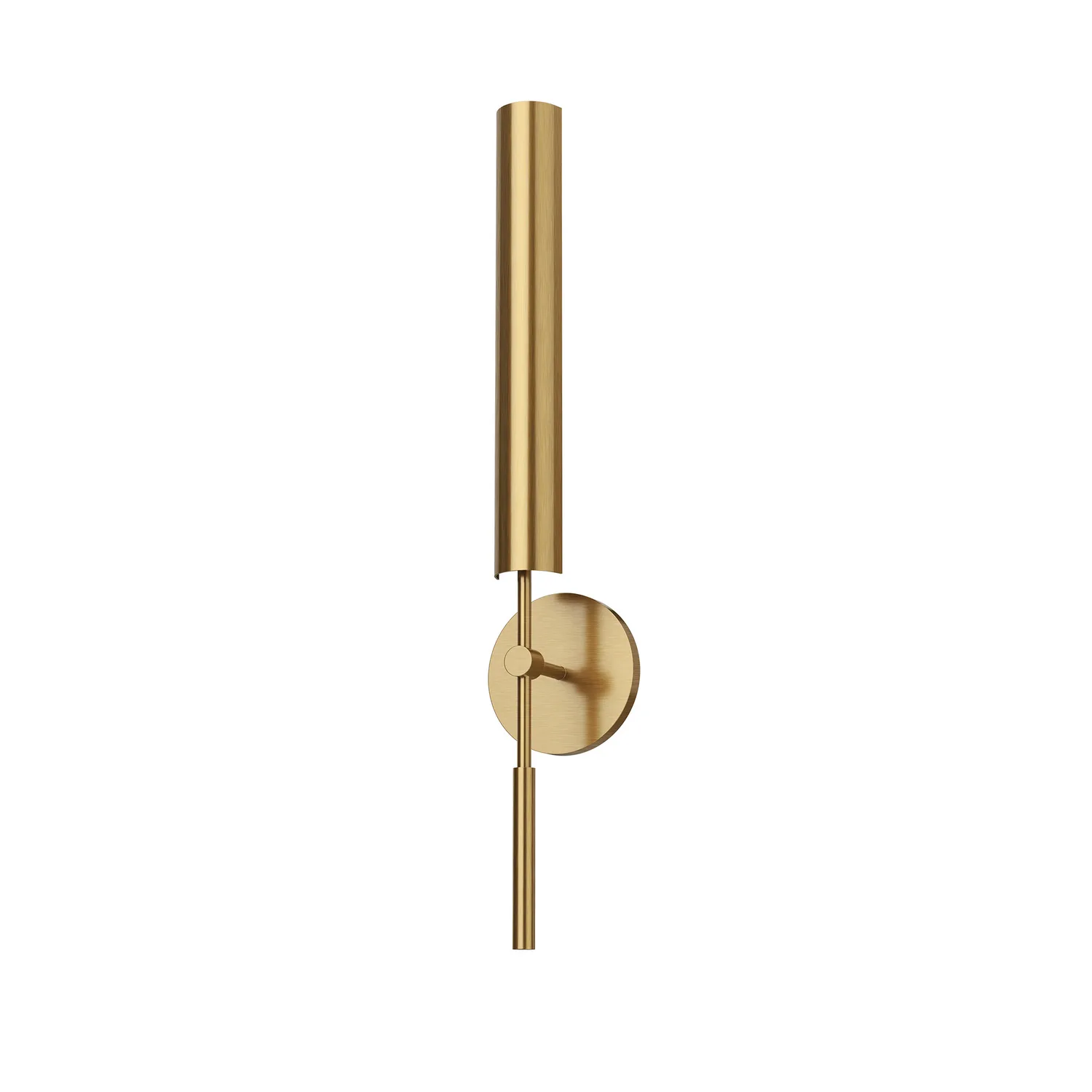 Astrid LED Bathroom Fixture in Metal Shade/Vintage Brass