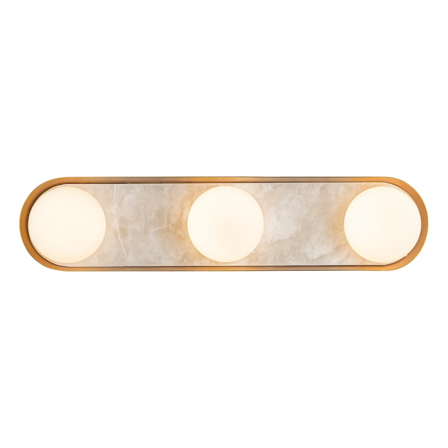 Alonso LED Vanity in Vintage Brass