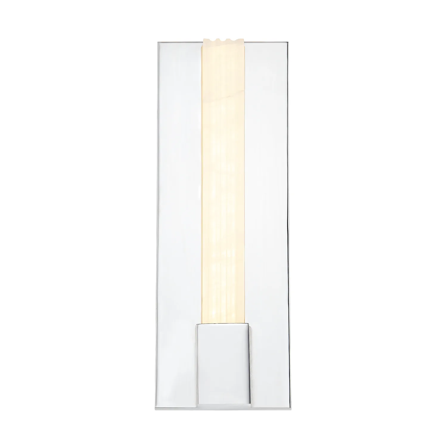 Kismet LED Vanity in Polished Nickel/Alabaster