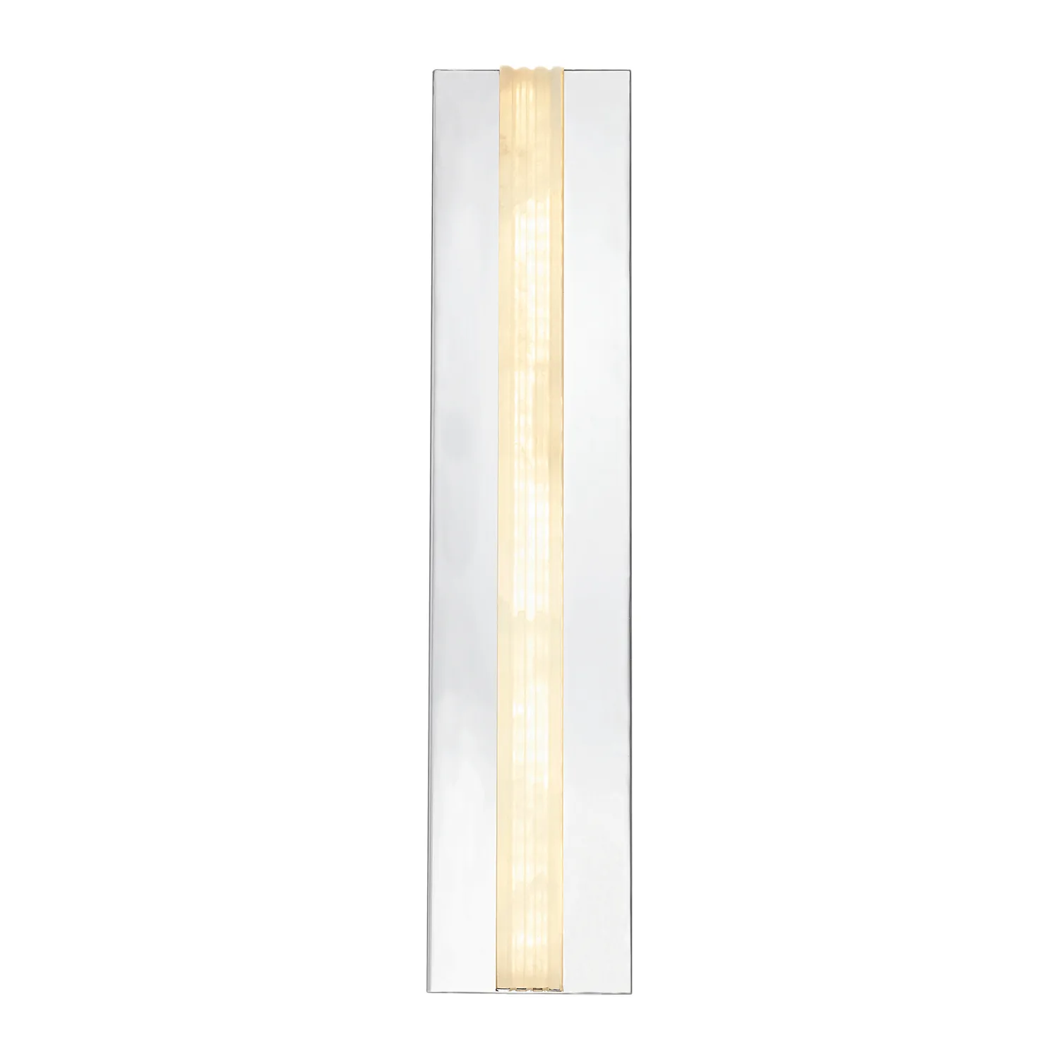 Kismet LED Vanity in Polished Nickel/Alabaster