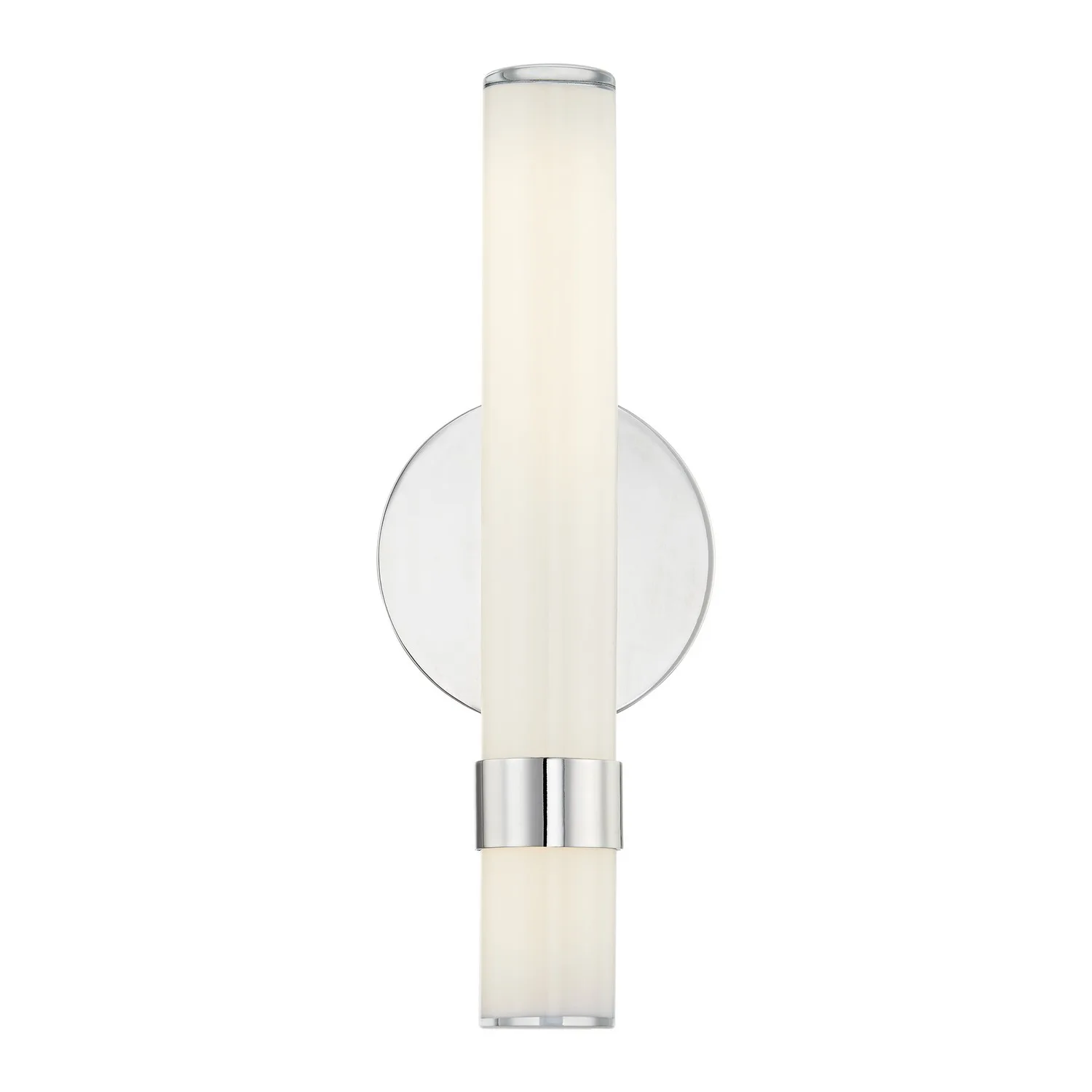 Madison LED Wall/Vanity in Polished Nickel/Glossy Opal