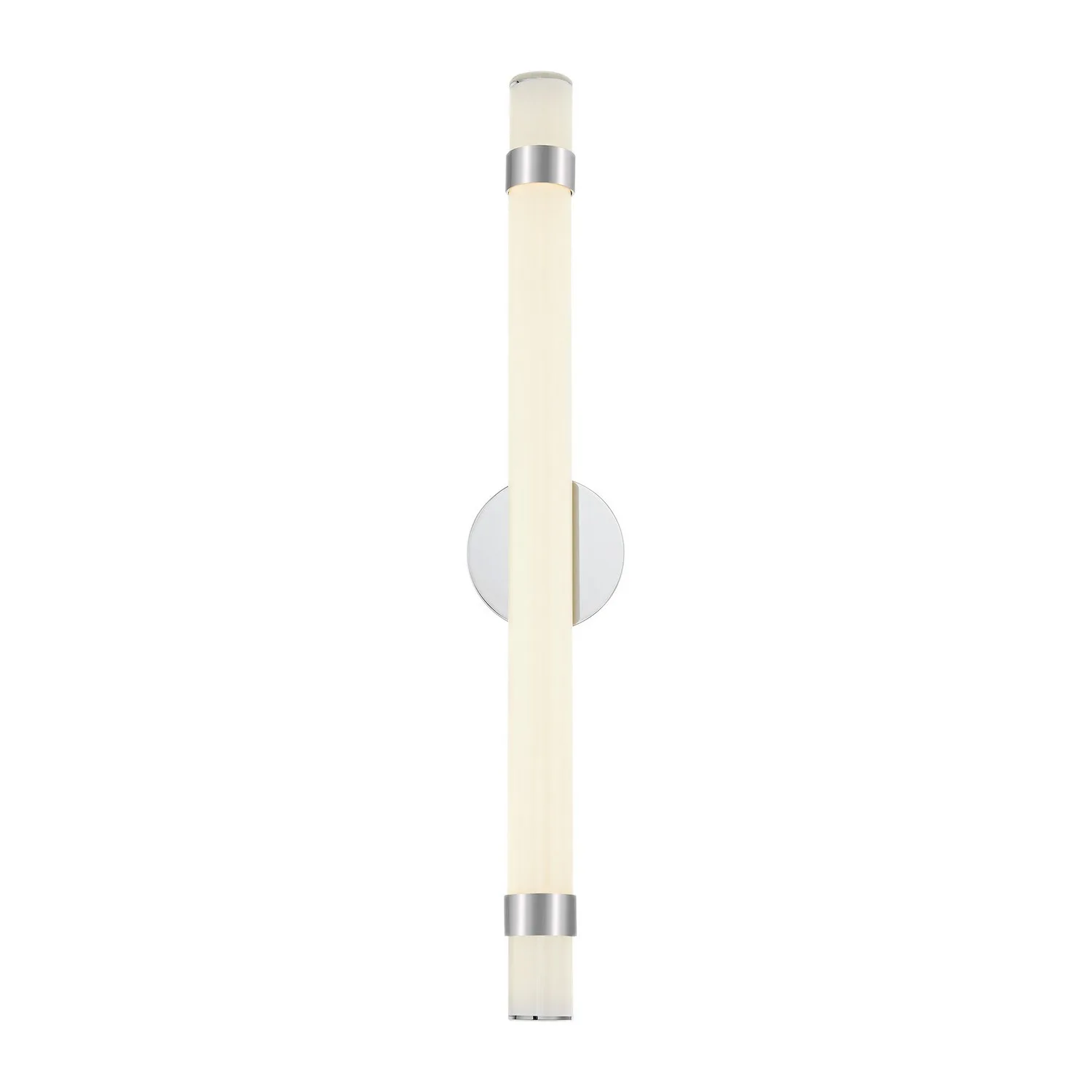 Madison LED Wall/Vanity in Polished Nickel/Glossy Opal