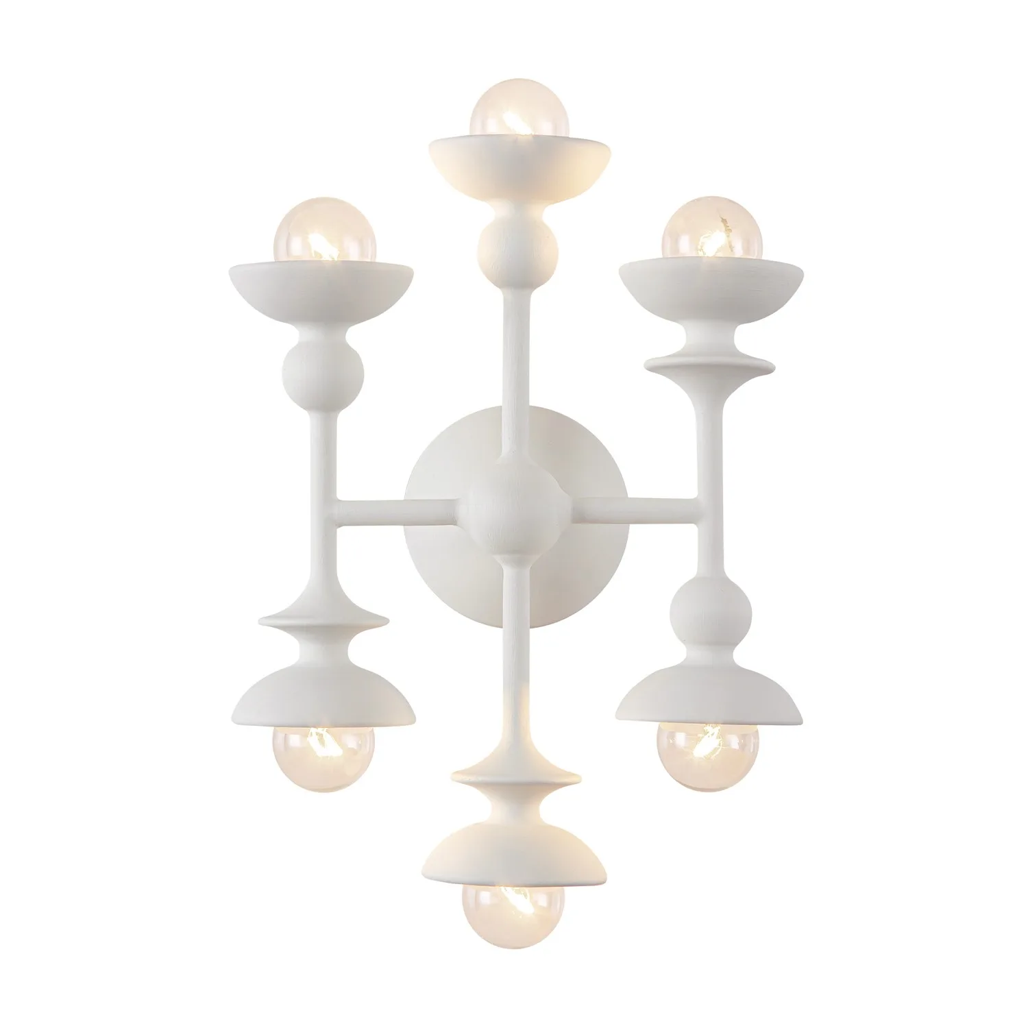 Cadence Six Light Vanity in Antique White